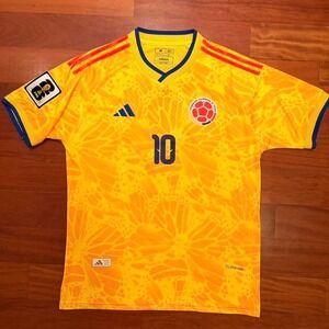 Colombia Home Jersey James Rodriguez 10 Adidas FIFA World Cup 2026 Size M NWT